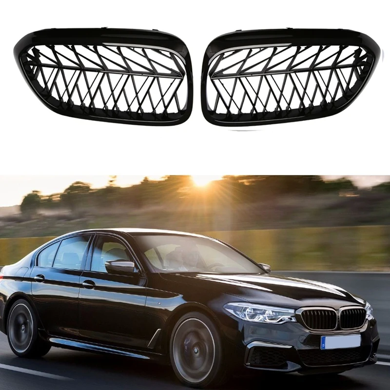 New-Car Front Grille Kidney Grill Slat For BMW 5 Series G30 G31 G38 F90 M5 2018 2019 Gloss Black ABS Plastic
New-Car Front Grille Kidney Grill Slat For BMW 5 Series G30 G31 G38 F90 M5 2018 2019 Gloss Black ABS Plastic