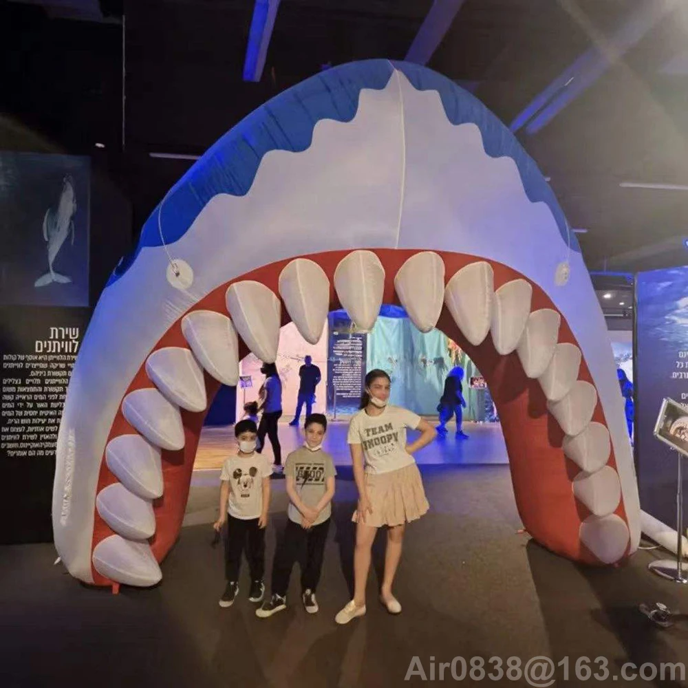 Popular Inflatable Shark Mouth Arch With Blower Giant Inflatable Animal Archway For Ocean Event Advertising
Popular Inflatable Shark Mouth Arch With Blower Giant Inflatable Animal Archway For Ocean Event Advertising