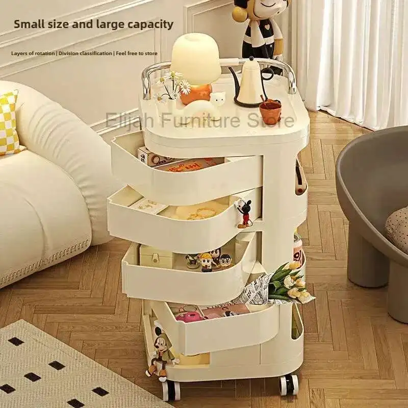 Small Cart Storage Rack,Movable Rotating Snack and Cosmetics Storage Cabinet,Multifunctional Storage Rack, Bedroom Bedside Table
Small Cart Storage Rack,Movable Rotating Snack and Cosmetics Storage Cabinet,Multifunctional Storage Rack, Bedroom Bedside Table