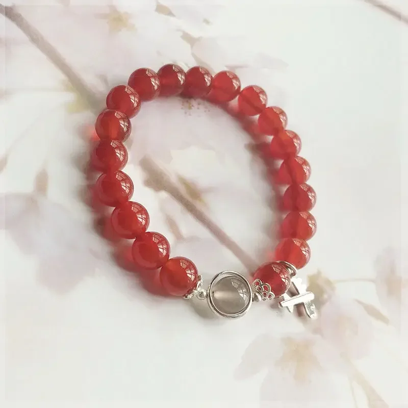 Christmas Gift Original Design Red Agate Transfer Bracelet Female Student Crystal Hand String Couple's Best Friend Fresh Style
Christmas Gift Original Design Red Agate Transfer Bracelet Female Student Crystal Hand String Couple's Best Friend Fresh Style