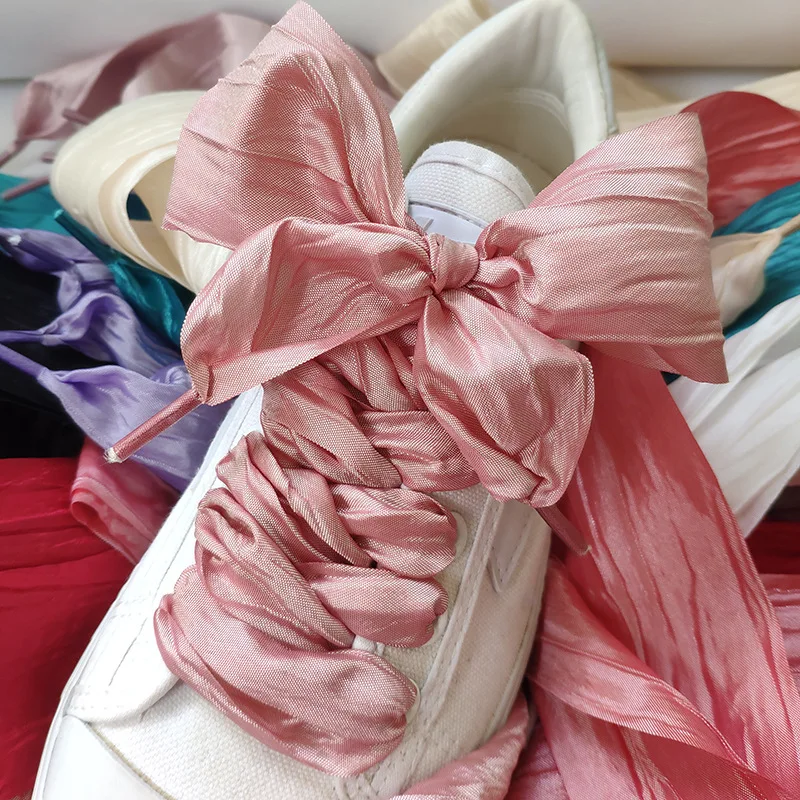 5cm Widened Butterfly Bow Ruffled Yarn Shoelaces Flat Silk Big Bow Wide Laces Trend Beauty White Casual Shoes Laces Dropship
5cm Widened Butterfly Bow Ruffled Yarn Shoelaces Flat Silk Big Bow Wide Laces Trend Beauty White Casual Shoes Laces Dropship