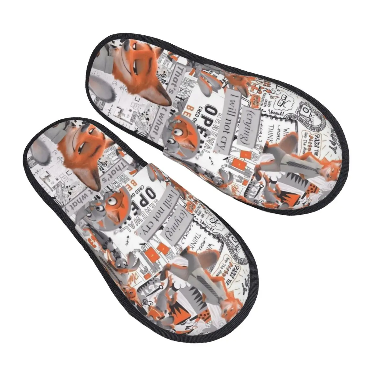 Пользовательские тапочки из пены с эффектом памяти Zootopia, женские мягкие теплые домашние тапочки с анимацией зоопарка
Пользовательские тапочки из пены с эффектом памяти Zootopia, женские мягкие теплые домашние тапочки с анимацией зоопарка