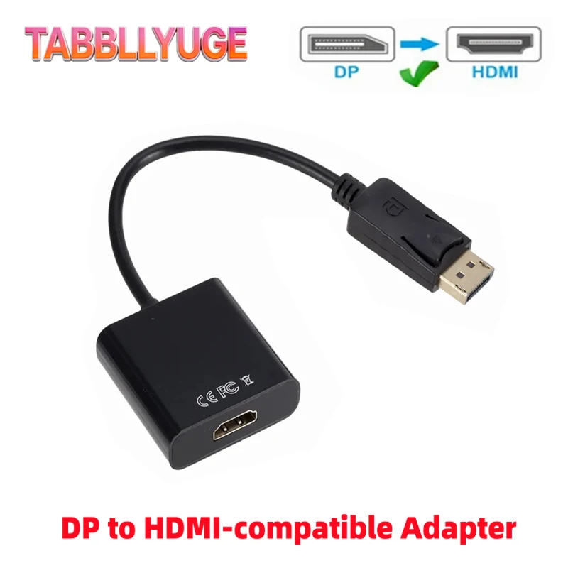 1080P DisplayPort to HDMI-compatible Adapter Cable DP to HDMI-compatible Male Female Converter For PC Laptop To HDTV
1080P DisplayPort to HDMI-compatible Adapter Cable DP to HDMI-compatible Male Female Converter For PC Laptop To HDTV
