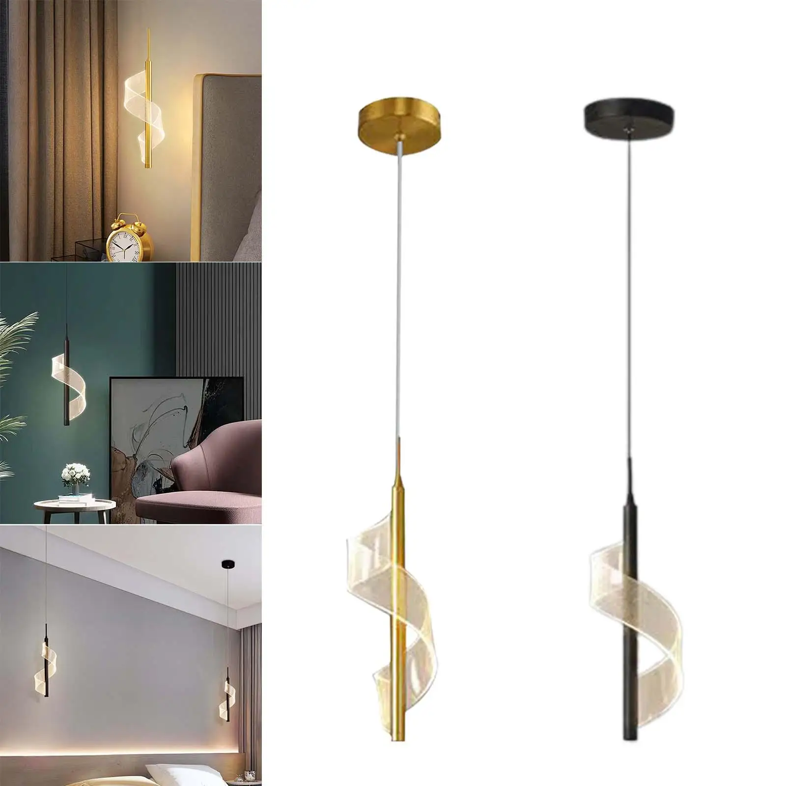LED Pendant Lights Chandelier Bedroom Club Shop Spiral Ceiling Light Fixture
LED Pendant Lights Chandelier Bedroom Club Shop Spiral Ceiling Light Fixture