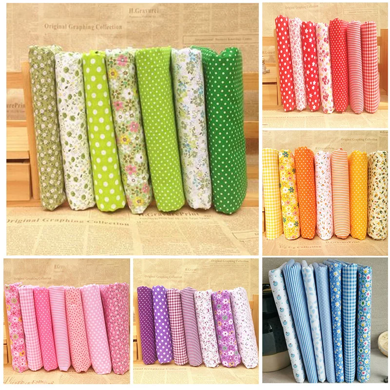 Soft Cotton Fabric Bundle for Handmade DIY Projects 7 Pieces Assorted Pre Cut Fabrics (Yellow/Purple/Green/Red/Pink/Blue)
Soft Cotton Fabric Bundle for Handmade DIY Projects 7 Pieces Assorted Pre Cut Fabrics (Yellow/Purple/Green/Red/Pink/Blue)