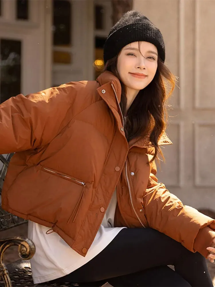 Winter Thiened ort Cotton Jaet Women's Faionable Warm Stand Collar Loose Bread Sle Coat Korean Version Commute
Winter Thiened ort Cotton Jaet Women's Faionable Warm Stand Collar Loose Bread Sle Coat Korean Version Commute