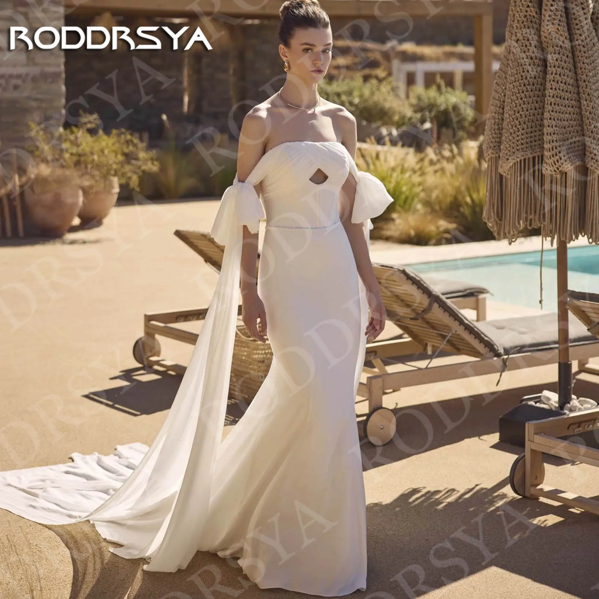 RODDRSYA Simple Off Shoulder Wedding Dress Mermaid Beach Elegant Chiffon Bridal Dresses Bohemian Customized vestido de noiva
RODDRSYA Simple Off Shoulder Wedding Dress Mermaid Beach Elegant Chiffon Bridal Dresses Bohemian Customized vestido de noiva