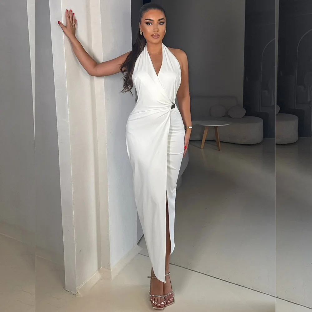Customized Classic Exquisite Jersey Pleat Straight Halter Midi Dresses Bespoke Occasion Formal Casual
Customized Classic Exquisite Jersey Pleat Straight Halter Midi Dresses Bespoke Occasion Formal Casual