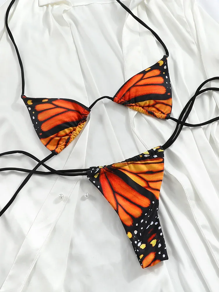 Sexy Swimwear Women Butterfly Bikinis Print Swimsuit Triagle Beachwear Bandage Bathing Suits Micro Biquini
Sexy Swimwear Women Butterfly Bikinis Print Swimsuit Triagle Beachwear Bandage Bathing Suits Micro Biquini