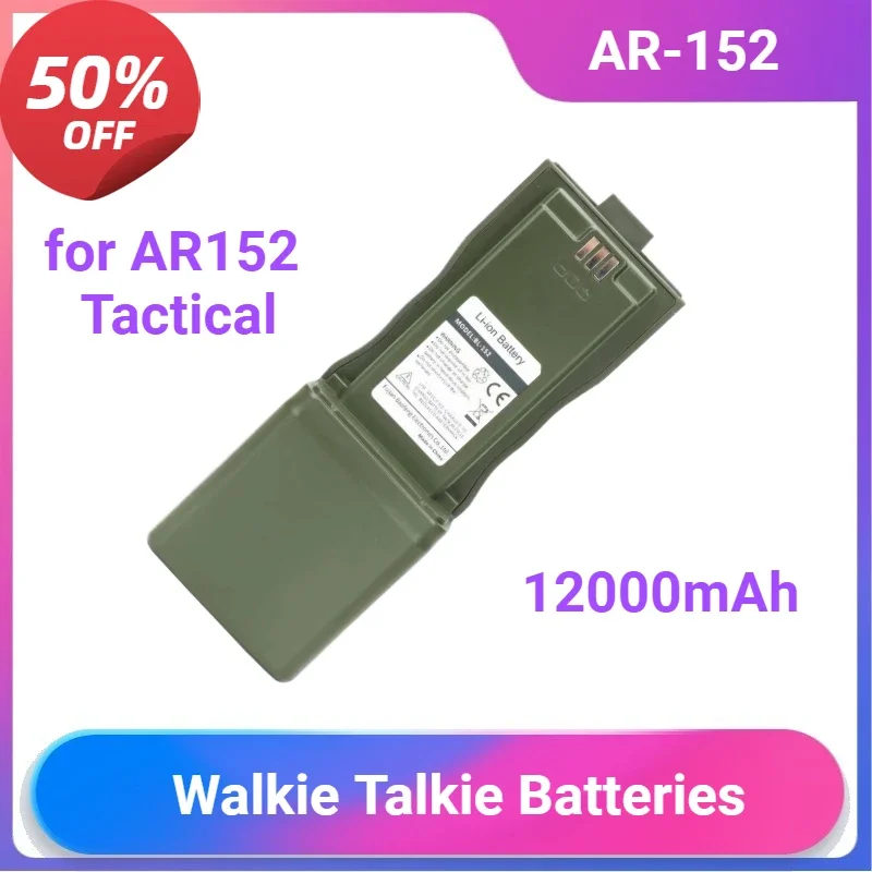 AR-152 Li-ion Battery for AR152 Tactical Two Way Radios 12000mAh Walkie Talkie Batteries
AR-152 Li-ion Battery for AR152 Tactical Two Way Radios 12000mAh Walkie Talkie Batteries