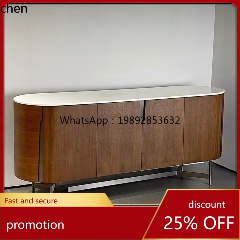 HT French Vintage Style Italian Walnut Color Sideboard Simple Modern Storage Tea Cabinet
HT French Vintage Style Italian Walnut Color Sideboard Simple Modern Storage Tea Cabinet