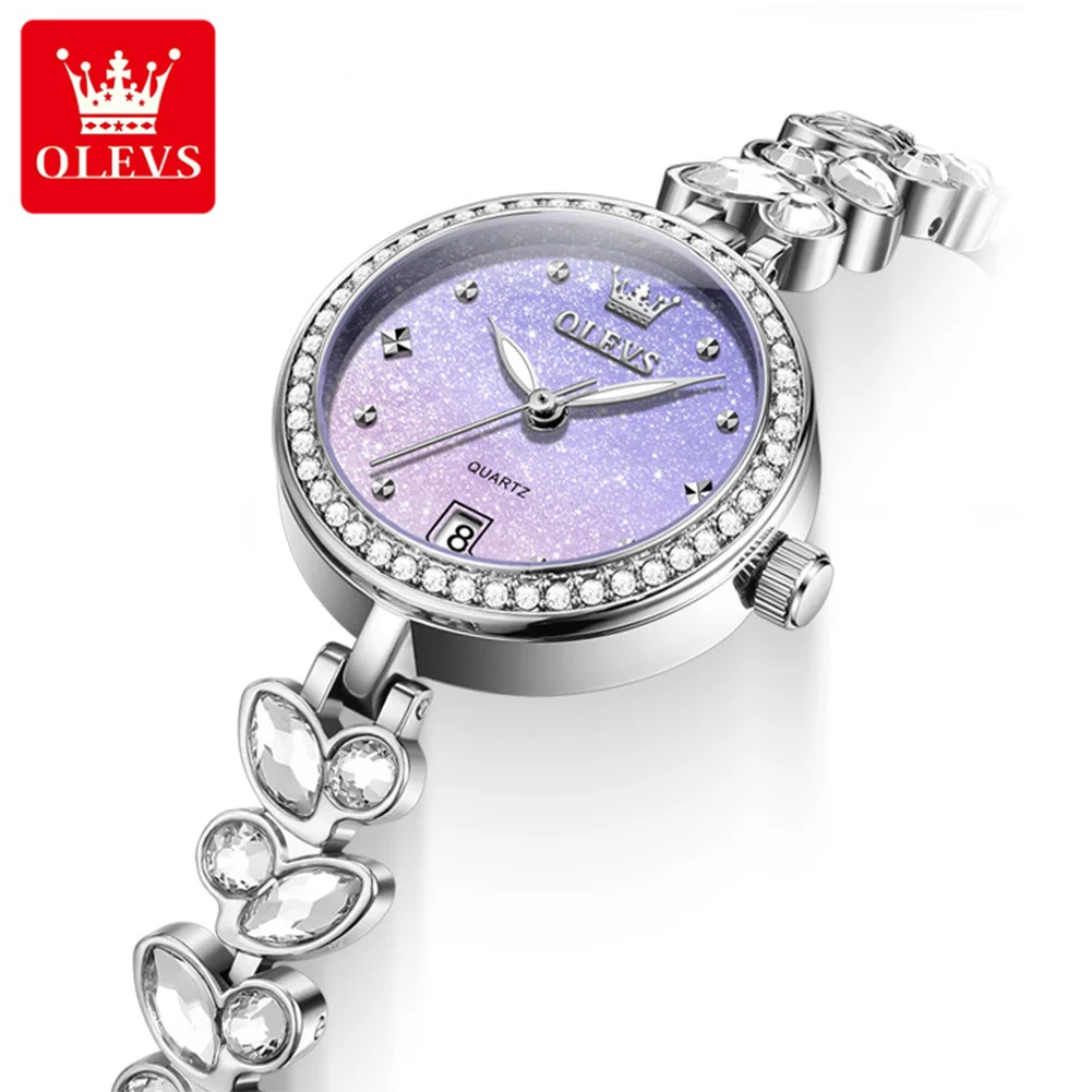 OLEVS 5679 Elegant Womens Watch Quartz Watch Waterproof Luminous Bracelet Strap Date Wristwatch For Woman Fashion Original Brand
OLEVS 5679 Elegant Womens Watch Quartz Watch Waterproof Luminous Bracelet Strap Date Wristwatch For Woman Fashion Original Brand