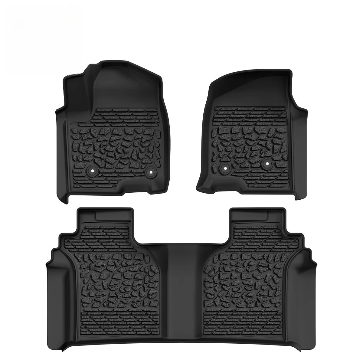 3D-коврики для пола автомобиля для Dodge Ram 1500 Crew Cab 2019-2024, всепогодные вкладыши для пола
3D-коврики для пола автомобиля для Dodge Ram 1500 Crew Cab 2019-2024, всепогодные вкладыши для пола