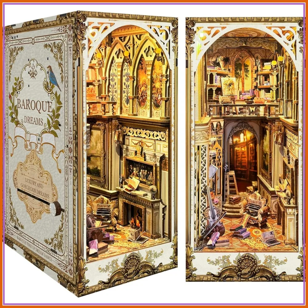 DIY Book Nook Kit - 3D Wooden Puzzle Miniature House with LED Lights - Bookshelf Insert Decor for Adults
DIY Book Nook Kit - 3D Wooden Puzzle Miniature House with LED Lights - Bookshelf Insert Decor for Adults