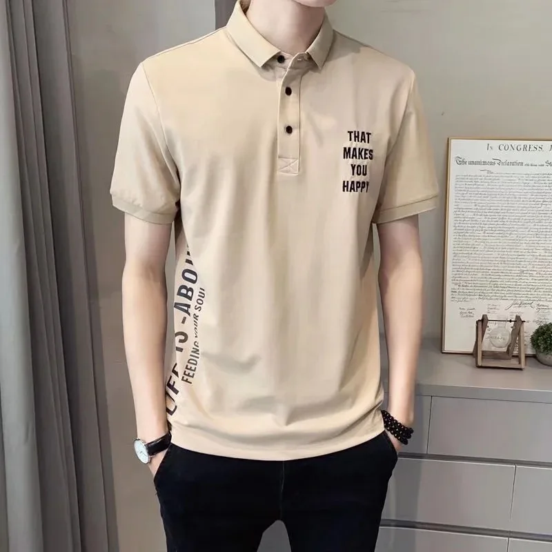 Summer new men's short-sleeved casual T-shirt breathable for Men Lapel Polo Shirts Comfortable Breathable Sports Leisure T-shirt
Summer new men's short-sleeved casual T-shirt breathable for Men Lapel Polo Shirts Comfortable Breathable Sports Leisure T-shirt