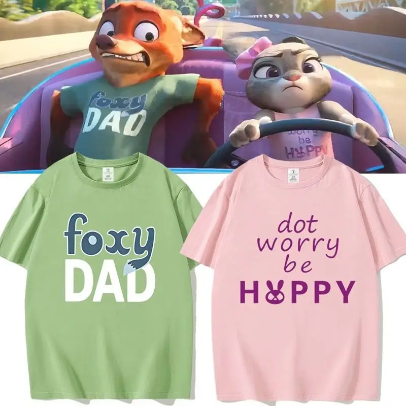 Disney Zootopia Judy Nick Matching Green Pink Short Sleeve Couple's Outfits T-Shirts Cosplay Merchandise Clothing Holiday Gift
Disney Zootopia Judy Nick Matching Green Pink Short Sleeve Couple's Outfits T-Shirts Cosplay Merchandise Clothing Holiday Gift