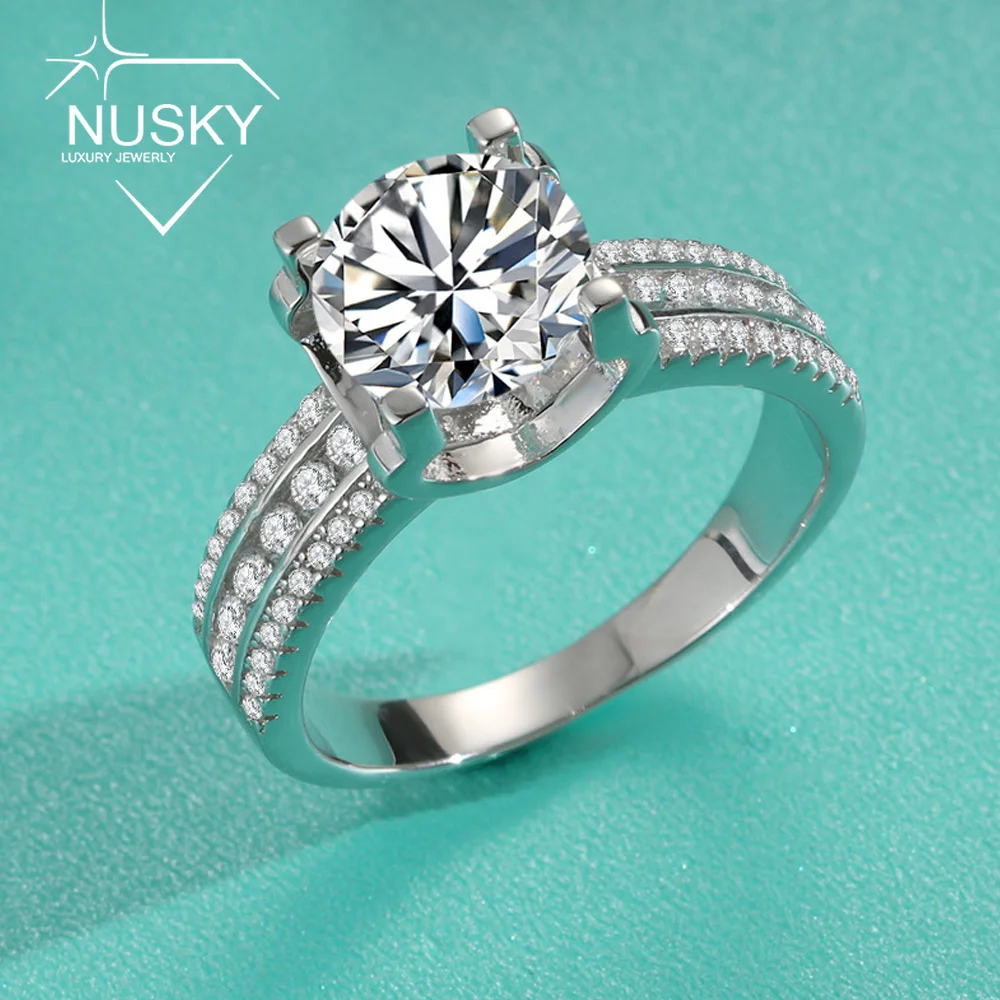 2CT 3CT 5CT Moissanite Engagement Ring for Women Round Cut Lab Diamond 925 Sterling Silver 3 Row Wedding Band Fine Jewelry Gifts
2CT 3CT 5CT Moissanite Engagement Ring for Women Round Cut Lab Diamond 925 Sterling Silver 3 Row Wedding Band Fine Jewelry Gifts