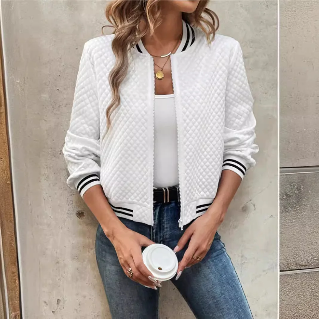 Women's Solid Zipper Jackets Spring Autumn Wihter Casual Thin Long Sleeve Jacket Coats Female Classic Slim Outerwears Clothing
Women's Solid Zipper Jackets Spring Autumn Wihter Casual Thin Long Sleeve Jacket Coats Female Classic Slim Outerwears Clothing