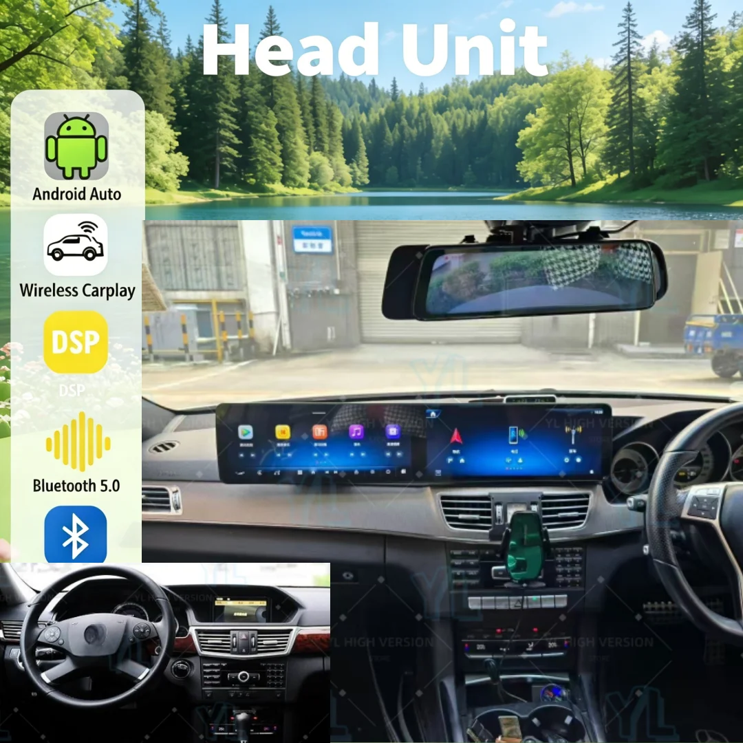 Android Auto Radio Wireless Carplay For Mercedes Benz E-Class Coupe W212 2010-2015 Dual Screen 24.6" GPS Navi Car Stereo unit BT
Android Auto Radio Wireless Carplay For Mercedes Benz E-Class Coupe W212 2010-2015 Dual Screen 24.6" GPS Navi Car Stereo unit BT