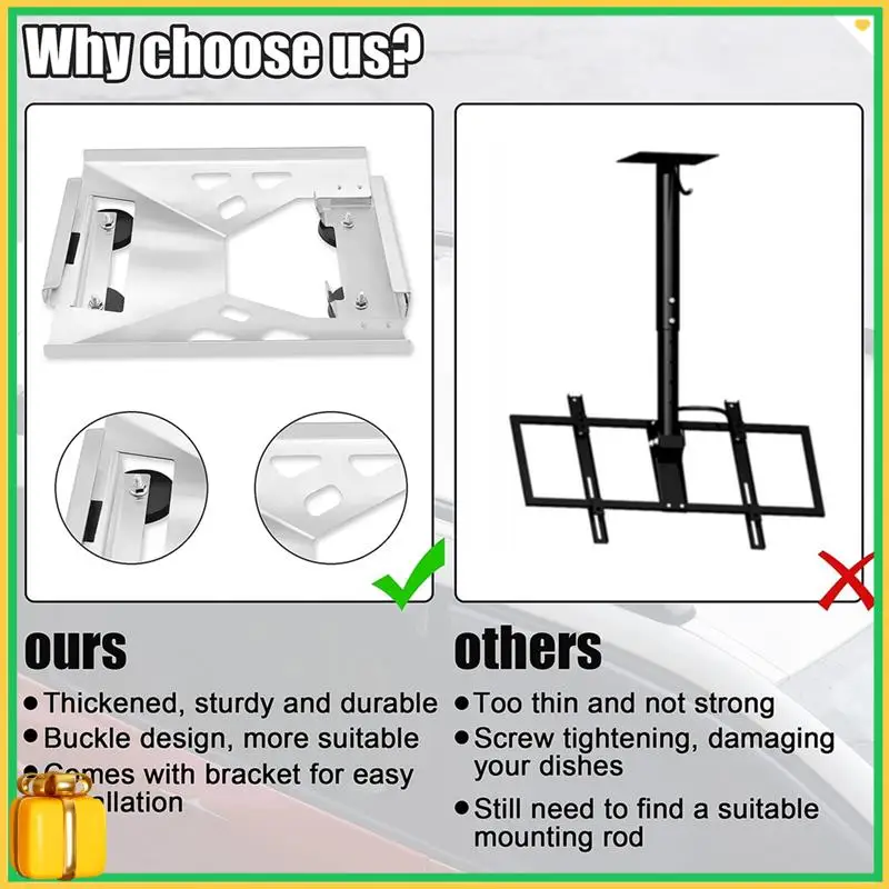 Premium For Starlink Mini Flat Mount Kit, Magnetic Quick Release Roof Mount Kit For RV, Vans, Boat
Premium For Starlink Mini Flat Mount Kit, Magnetic Quick Release Roof Mount Kit For RV, Vans, Boat