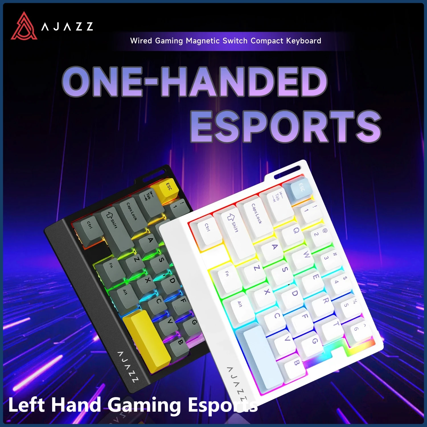 AJAZZ AK029 Magnetic Axis Mechanical Keyboard-Single Hand Gaming Small Wired Portable FPS Left Hand Gaming Esports for Boys
AJAZZ AK029 Magnetic Axis Mechanical Keyboard-Single Hand Gaming Small Wired Portable FPS Left Hand Gaming Esports for Boys