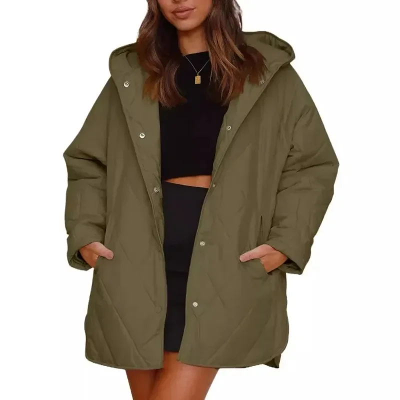 Women's Winter Jacket 2024 Casual Diamond Stitching Hooded Lightweight Fashion Outerwear From China Perfect for Cold Weather Sce
Women's Winter Jacket 2024 Casual Diamond Stitching Hooded Lightweight Fashion Outerwear From China Perfect for Cold Weather Sce