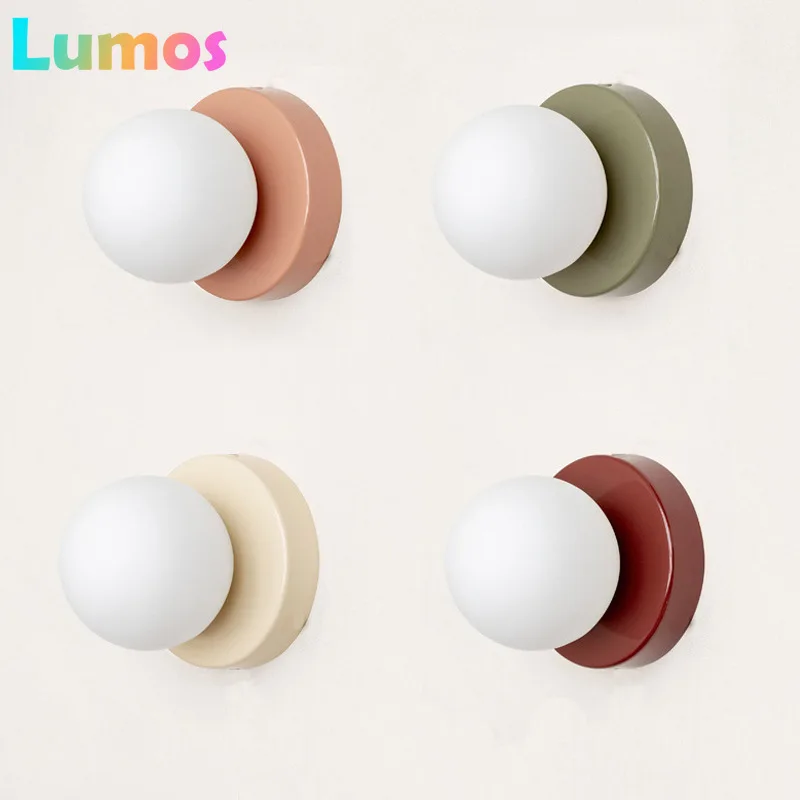 Creative Macaron LED Wall Lamp 10/12cm Mini Glass Sconce for Balcony Lamp Bedside Bedroom Corridor Porch Decor Lighting Fixtures
Creative Macaron LED Wall Lamp 10/12cm Mini Glass Sconce for Balcony Lamp Bedside Bedroom Corridor Porch Decor Lighting Fixtures