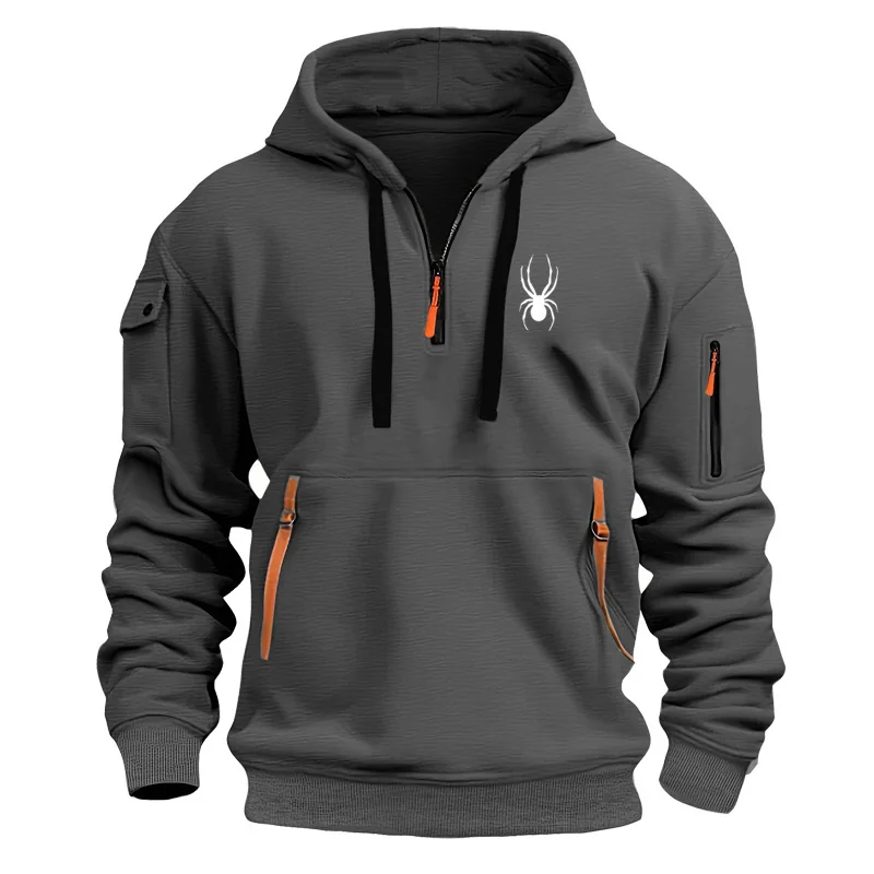 Men's multi-pocket fitness street hoodie, autumn and winter fashionable casual pullover, loose long-sleeved sweatshirt
Men's multi-pocket fitness street hoodie, autumn and winter fashionable casual pullover, loose long-sleeved sweatshirt
