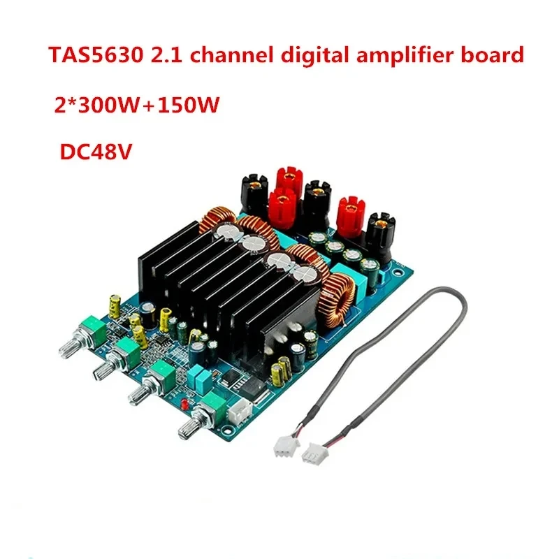 DC20-48V 2*300W+150W TAS5630 2.1 Channel HIFI Heavy Bass Subwoofer Class D Digital Audio Amplifier Board
DC20-48V 2*300W+150W TAS5630 2.1 Channel HIFI Heavy Bass Subwoofer Class D Digital Audio Amplifier Board