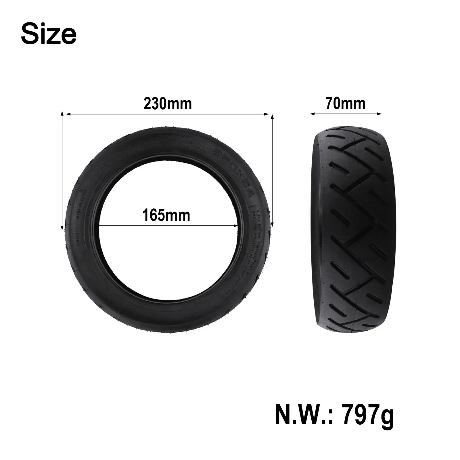 10 Inch 250x64 Self-repair Tubeless Tyre For Xiaomi 4Ultra Built-in Live Glue Tire Electric Scooter Accessories
10 Inch 250x64 Self-repair Tubeless Tyre For Xiaomi 4Ultra Built-in Live Glue Tire Electric Scooter Accessories
