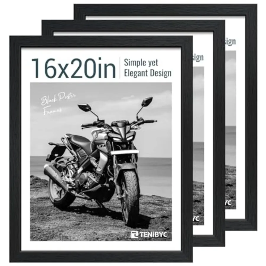 Picture Frame Set of 3 - Woodgrain Solid Wood HD Tempe Glass Wall Gallery Poster Frame
Picture Frame Set of 3 - Woodgrain Solid Wood HD Tempe Glass Wall Gallery Poster Frame
