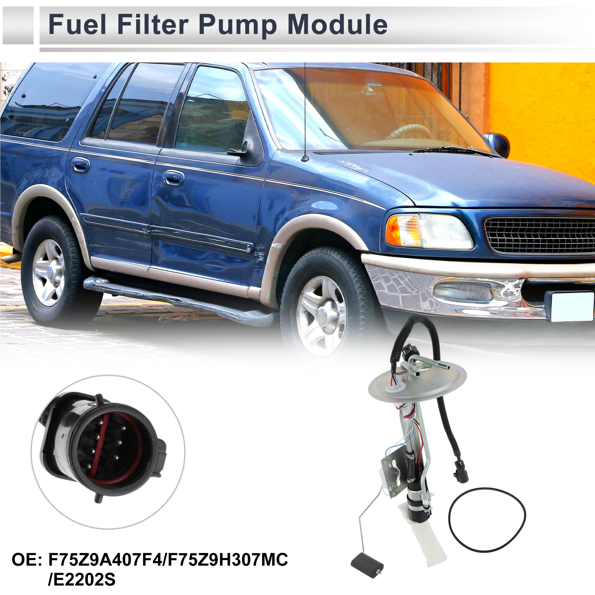 X Autohaux Electric Fuel Pump Assembly for Ford Expedition 1997-1998 V8 4.6L RWD with Auto Adjustable Suspension No.F75Z-9A407F4
X Autohaux Electric Fuel Pump Assembly for Ford Expedition 1997-1998 V8 4.6L RWD with Auto Adjustable Suspension No.F75Z-9A407F4