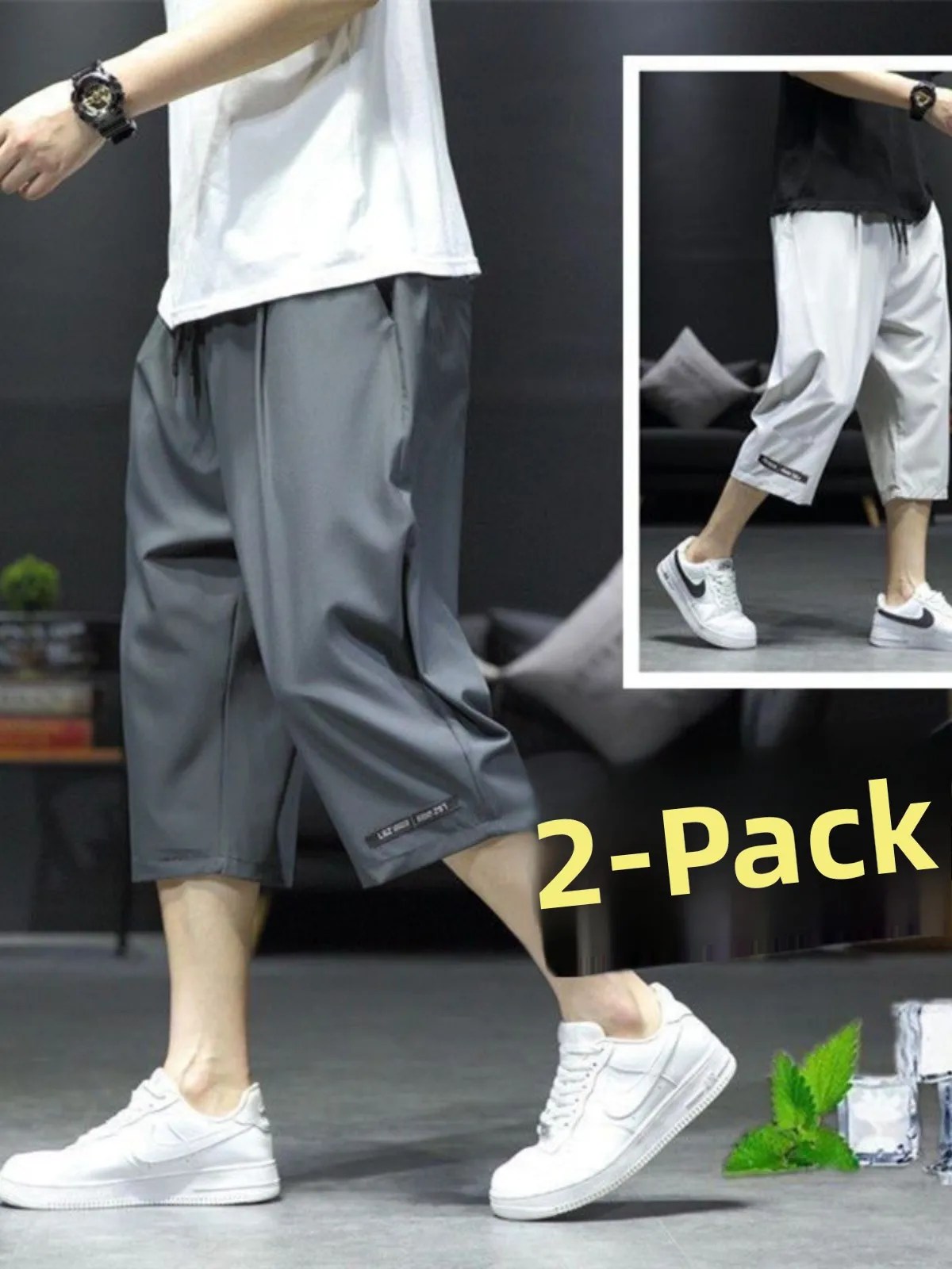 Ice Silk Men's Summer New Style Thin Sport Shorts Casual Loose Straight Leg Pants Quick Dry Breathable Sporty Leisure Trousers
Ice Silk Men's Summer New Style Thin Sport Shorts Casual Loose Straight Leg Pants Quick Dry Breathable Sporty Leisure Trousers