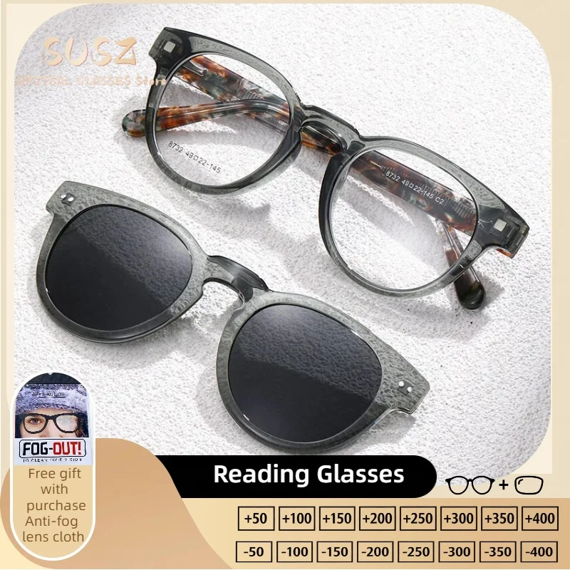 SUSZ Magnetic Clip On Prescription Myopia Glasses Women Fashion Optical Geometric Cat Eye Driving Polarized Sunglasses
SUSZ Magnetic Clip On Prescription Myopia Glasses Women Fashion Optical Geometric Cat Eye Driving Polarized Sunglasses