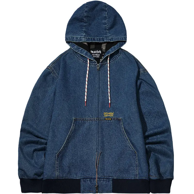 Washed Hooded Denim Jacket For Women Winter Black American Retro National Trend Zipper Jacket For Men And Women
Washed Hooded Denim Jacket For Women Winter Black American Retro National Trend Zipper Jacket For Men And Women