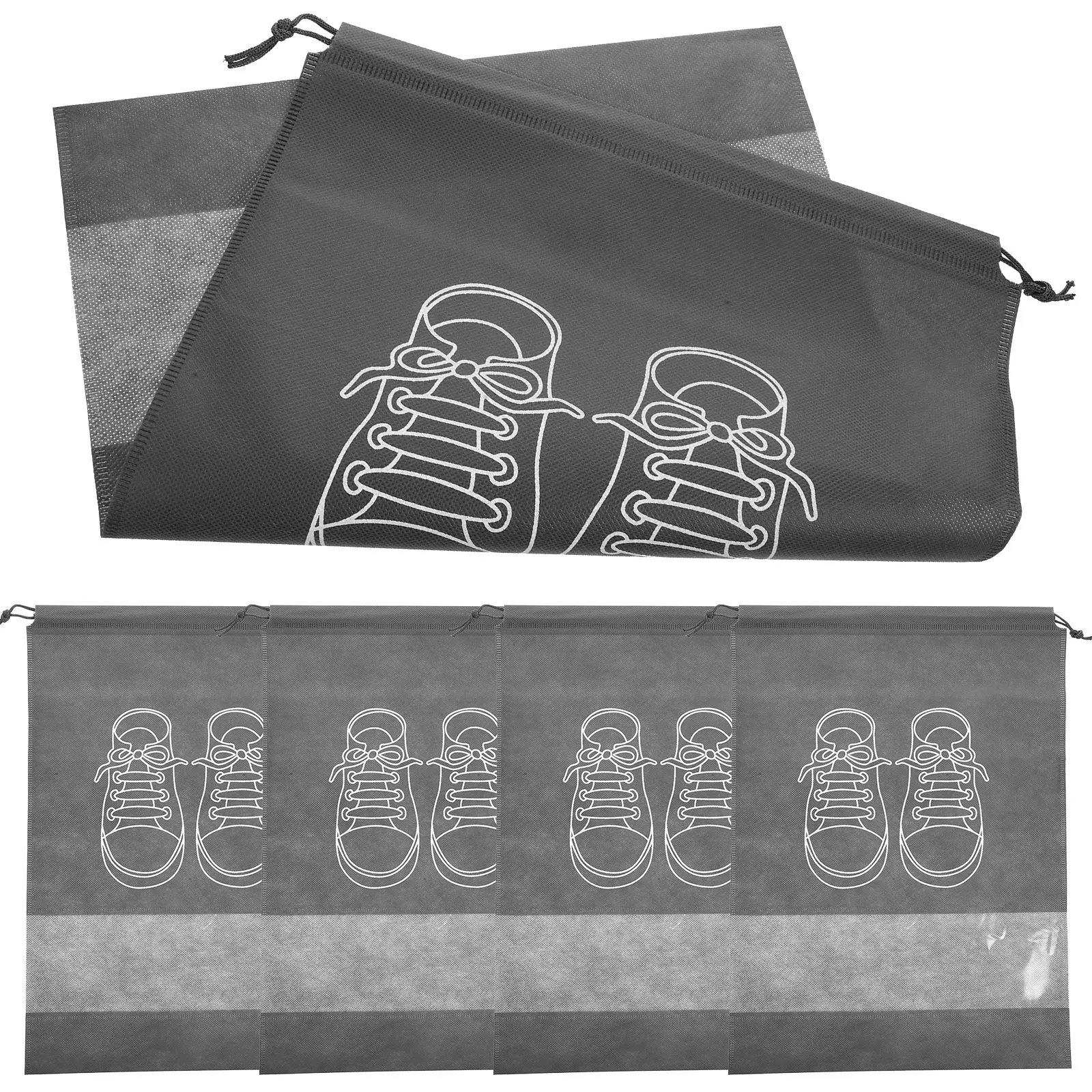 5pcs Dust-Proof Moisture-Proof Storage Bags Large Non-Woven Fabric Drawstring Shoe Bag Travel Organizer for Socks Underwear
5pcs Dust-Proof Moisture-Proof Storage Bags Large Non-Woven Fabric Drawstring Shoe Bag Travel Organizer for Socks Underwear