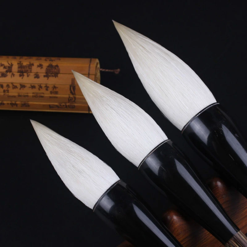 Woolen Hair Brushes Set Chinese Hopper-shaped Calligraphy Brushes Large Regular Script Writing Brush Chinese Couplets Brush Pen
Woolen Hair Brushes Set Chinese Hopper-shaped Calligraphy Brushes Large Regular Script Writing Brush Chinese Couplets Brush Pen