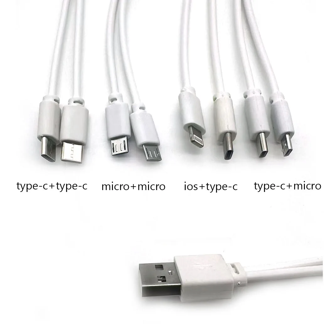 100pcs 2 In 1 USB Male To Micro USB/Type-C Splitter Data Transfer Charging Cable For For Android Smartphones Tablet Micro USB
100pcs 2 In 1 USB Male To Micro USB/Type-C Splitter Data Transfer Charging Cable For For Android Smartphones Tablet Micro USB