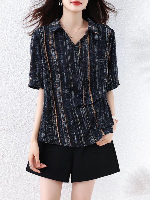 plus Size Women's Shirt Breathable Loose Meat Concealing Fashionable Summer New High-End Design Lightweight Luxury Top
plus Size Women's Shirt Breathable Loose Meat Concealing Fashionable Summer New High-End Design Lightweight Luxury Top