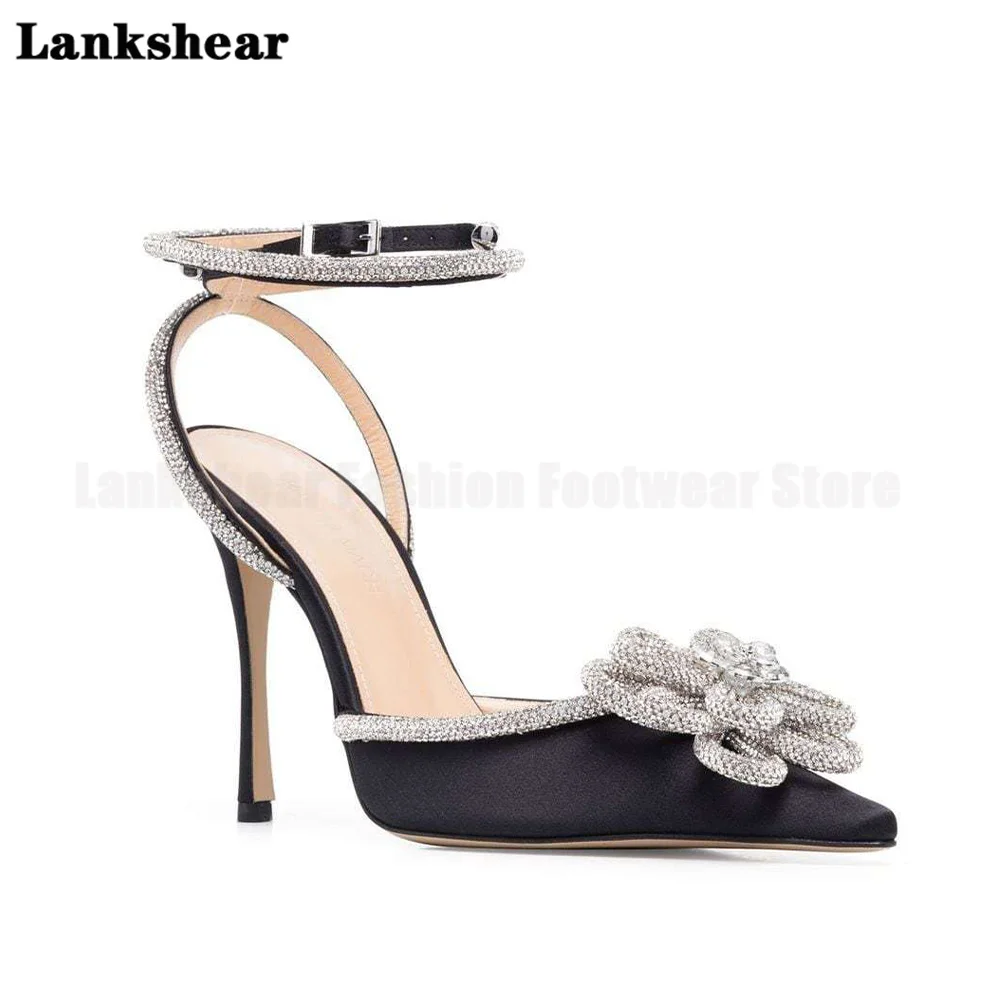 Flower Rhinestone Ankle Buckle Single Shoes Hollow Pointed Toe Cross Strap Stiletto Super High Heel Large Size Sandals Women
Flower Rhinestone Ankle Buckle Single Shoes Hollow Pointed Toe Cross Strap Stiletto Super High Heel Large Size Sandals Women