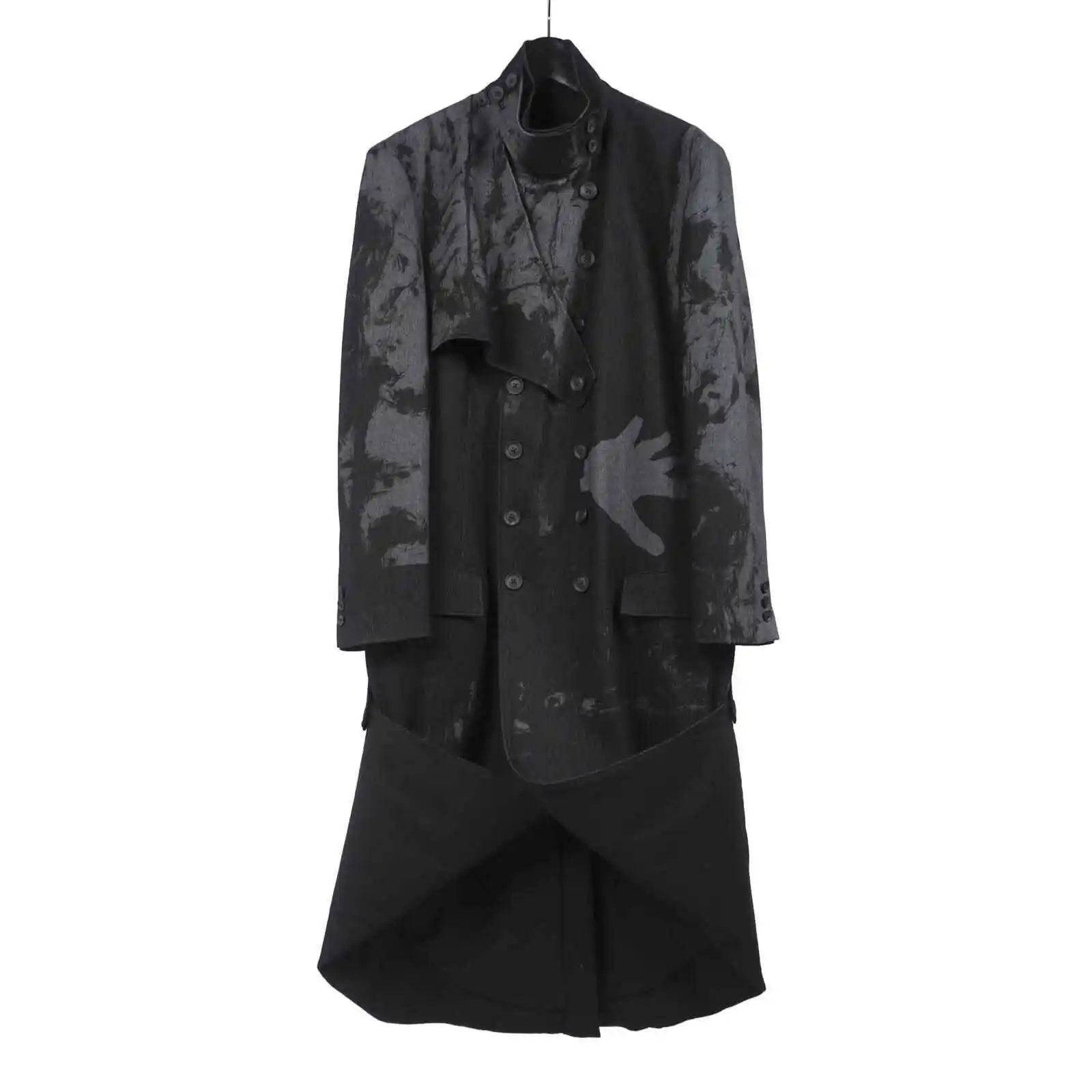 TOP-YAMAMOTO Japanese woolen dyed printed coat for men long thickened warm cashmere trench coat for men
TOP-YAMAMOTO Japanese woolen dyed printed coat for men long thickened warm cashmere trench coat for men