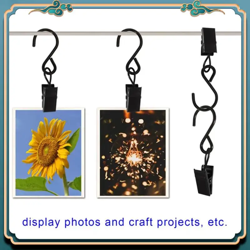 Latest 100Pcs Metal S Hooks Curtain Clips Hanging Party Lights Clip Hangers Photo Camping Outdoor Decoration Tents Clip
Latest 100Pcs Metal S Hooks Curtain Clips Hanging Party Lights Clip Hangers Photo Camping Outdoor Decoration Tents Clip