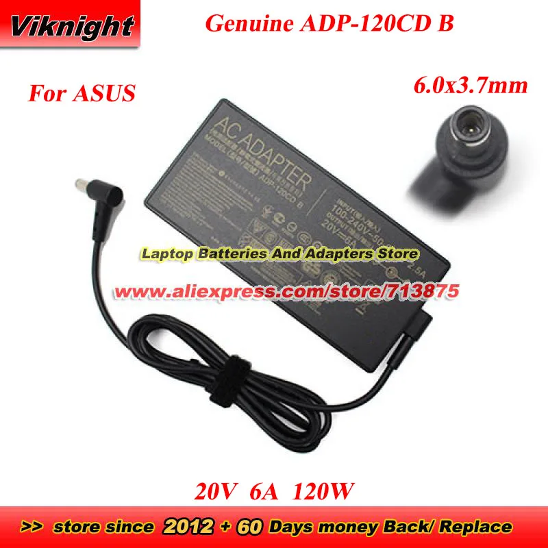 Genuine ADP-120CD B AC Adapter 20V 6A 120W A17-120P2A for ASUS ZENBOOK 15 UX534F UX534FA UX534FT UX534FTC-AA249T UX534FT-DB77
Genuine ADP-120CD B AC Adapter 20V 6A 120W A17-120P2A for ASUS ZENBOOK 15 UX534F UX534FA UX534FT UX534FTC-AA249T UX534FT-DB77