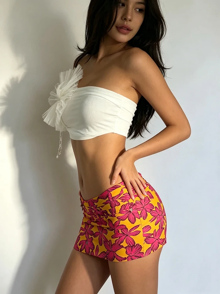 Whatiwear Hottie 2-Piece Set 3d Mesh Decoration Tassel Tank Top+Flower Prit Elastic Waist Mini Skirt Sweet Midnight Summer Suit
Whatiwear Hottie 2-Piece Set 3d Mesh Decoration Tassel Tank Top+Flower Prit Elastic Waist Mini Skirt Sweet Midnight Summer Suit