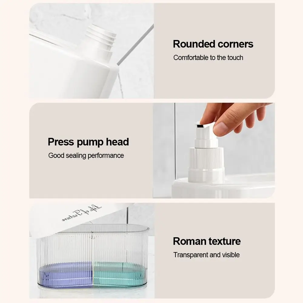 Plastic Press-Type Soap Dispenser Refillable Detachable Liquid Soap Dispenser Double Pump Head High Capacity Soap Rack
Plastic Press-Type Soap Dispenser Refillable Detachable Liquid Soap Dispenser Double Pump Head High Capacity Soap Rack