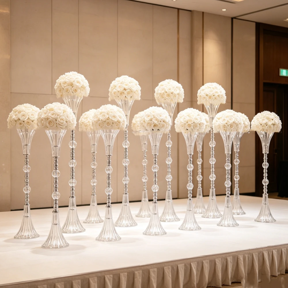 10pcs)50-100cm)no flowers) Modern Acrylic Flower Stand Display Tall Vases for Wedding Event Party Props Home Decor
10pcs)50-100cm)no flowers) Modern Acrylic Flower Stand Display Tall Vases for Wedding Event Party Props Home Decor