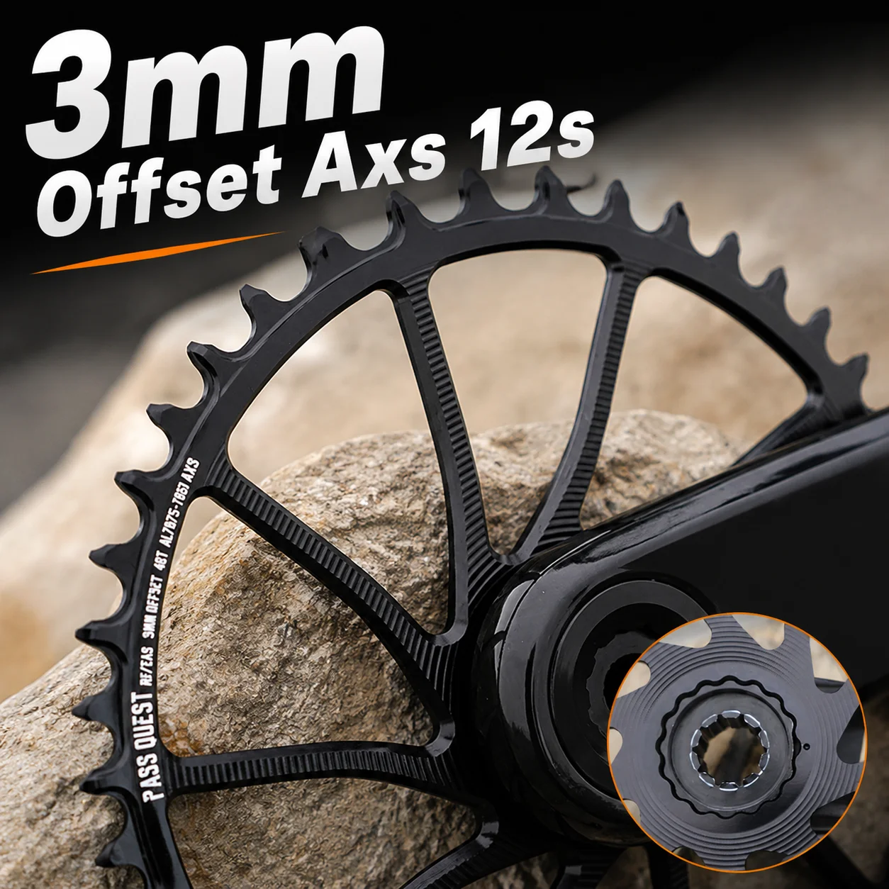 3mm Offset Chainring For Raceface Easton Chainring For Sram Axs 12 Speed Chainring 40t 42t 44t 46 48t 50t 52 54t Mtb Crown
3mm Offset Chainring For Raceface Easton Chainring For Sram Axs 12 Speed Chainring 40t 42t 44t 46 48t 50t 52 54t Mtb Crown