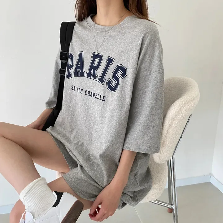Summer Women Letter Print Tracksuit Loose Shorts Two Piece Sets 2024 Tshirt Short Suit Womens Outfits Female Casual O-neck Paris
Summer Women Letter Print Tracksuit Loose Shorts Two Piece Sets 2024 Tshirt Short Suit Womens Outfits Female Casual O-neck Paris