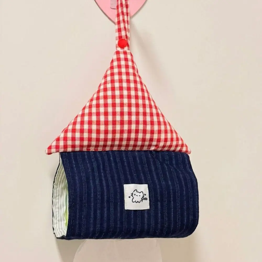 House Shape Hanging Tissue Bag Cartoon Reusable Tissue Storage Holder Space Saving Red Plaid Wall Hanging Napkin Dispenser
House Shape Hanging Tissue Bag Cartoon Reusable Tissue Storage Holder Space Saving Red Plaid Wall Hanging Napkin Dispenser