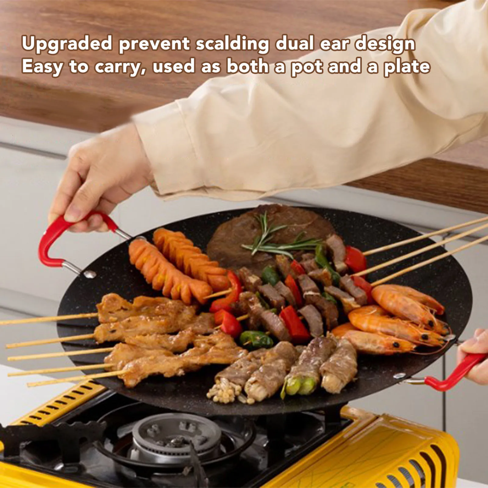 BBQ Griddle Pan Korean Grill Pan Non Stick Round Portable BBQ Flat Griddle Outdoor Camping Home Barbecue Tray BBQ Grill Flat Pan
BBQ Griddle Pan Korean Grill Pan Non Stick Round Portable BBQ Flat Griddle Outdoor Camping Home Barbecue Tray BBQ Grill Flat Pan